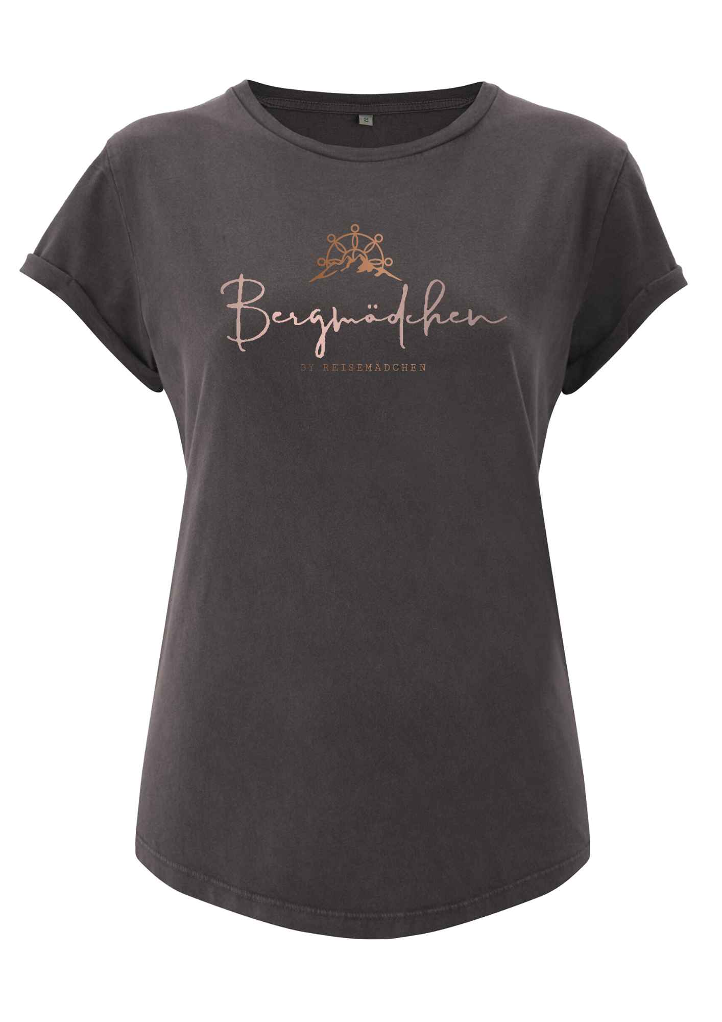 Bergmädchen T-shirt Rolled up Grau