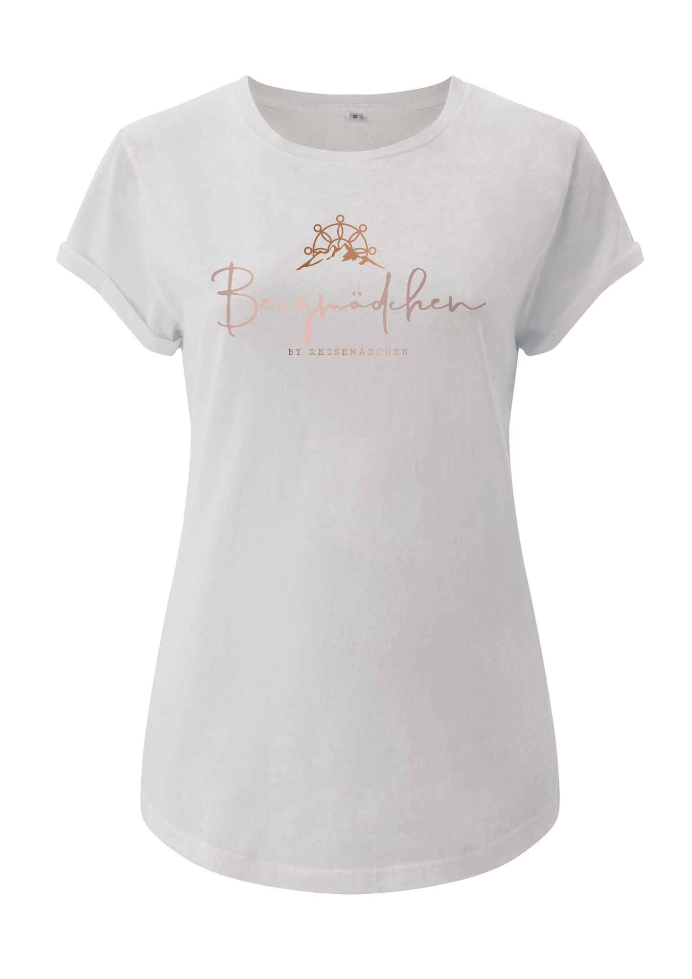 Bergmädchen Rolled up Shirt Weiß